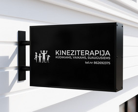 Kineziterapija lauko iškaba
