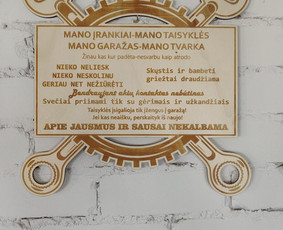 Pjovimas, graviravimas lazeriu, / Vaidas Rapkevičius / Darbų pavyzdys ID 1884757
