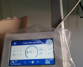 Recom rekuperatoriaus puletelis LCD.