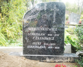 Raidžių kalimas ant paminklo kapinėse / Raidžių kalimas ant paminklo / Darbų pavyzdys ID 1892409
