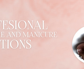 Banneris klientui; Professional pedicure and manicure solutions.
