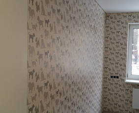 Tapetų klijavimas - Vidaus apdailos darbai. Vilniuje - 3