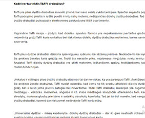 Tekstų rašymas: Seo, prekių aprašymai, facebook įrašai ir kt / Ieva Liubšytė / Darbų pavyzdys ID 1904035