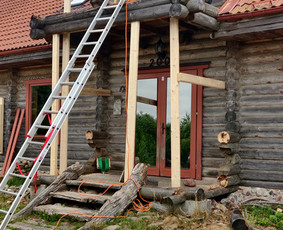 Stogo dengimas, Mediniai namai, Remontas, Renovacija / Pastatų statybos paslaugos / Darbų pavyzdys ID 1909433