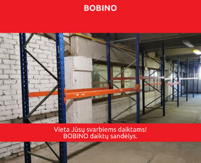 Sandėliuojame jūsų prekes, daiktus ir kita! / UAB BOBINO komanda / Darbų pavyzdys ID 1914493