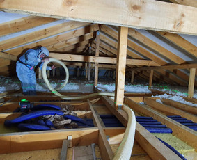 Statybos, apdaila - Šiltinimas pučiama vata Knauf Supafil, Ekowool, Steico . - 4