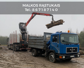 Kokybiškos Lapuočių Malkos, Klaipėda - Malkos rąstais - 4 Malkos rąstais - Kokybiškos Lapuočių Malkos, Klaipėda - 4