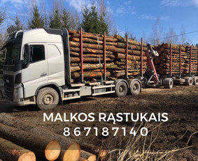 Kokybiškos Lapuočių Malkos, Klaipėda - Malkos rąstais - 3 Malkos rąstais - Kokybiškos Lapuočių Malkos, Klaipėda - 3