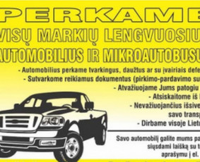 Automobilių supirkimas 24/7 / Auto Supas / Darbų pavyzdys ID 1936121