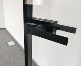 Skaidrios durys ofise.
www.egdoors.lt