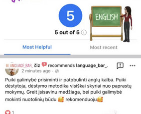 Anglų kalbos pamokos online vaikams ir suaugusiems / Language Bar / Darbų pavyzdys ID 1949073