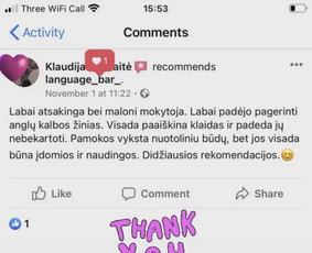 Anglų kalbos pamokos online vaikams ir suaugusiems / Language Bar / Darbų pavyzdys ID 1949079