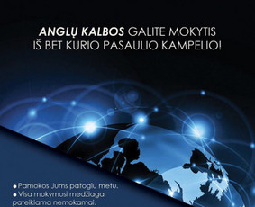 Anglų kalba internetu - Anglų kalbos pamokos online vaikams ir suaugusiems - 1