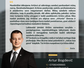 Nekilnojamojo turto brokeris Vilniuje / Artur Bogdevič / Darbų pavyzdys ID 1977696