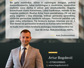 Nekilnojamojo turto brokeris Vilniuje / Artur Bogdevič / Darbų pavyzdys ID 1977698