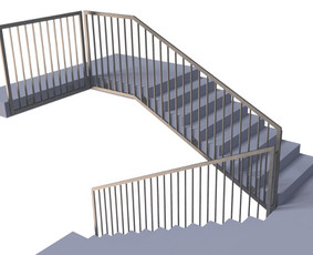 Laiptų turėklai - Laiptai Turėklai Tvoros Konstrukcijos - 3