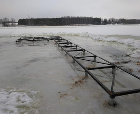 ! Lieptų statyba, polių kalimas ! pontoniniai lieptai. / UAB Teritoriju tvarkymas / Darbų pavyzdys ID 1980092