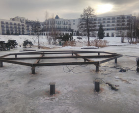 ! Lieptų statyba, polių kalimas ! pontoniniai lieptai. / UAB Teritoriju tvarkymas / Darbų pavyzdys ID 1980208