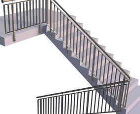 Laiptų turėklai - Laiptai Turėklai Tvoros Konstrukcijos - 2
