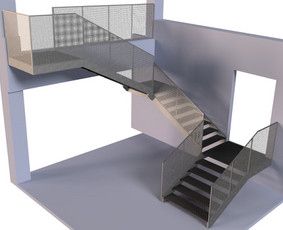 Metaliniai laiptai, gamyba - Laiptai Turėklai Tvoros Konstrukcijos - 3