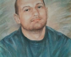 Vyro portretas.
Pastelė.rėmeliai.
(50/65)