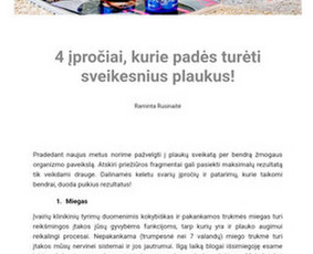Linkedin turinys, Web, Seo, naujienlaiškių tekstai. 8+ m. / Raminta Dobilienė / Darbų pavyzdys ID 2011840