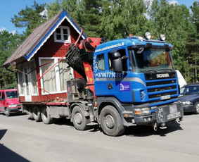 Krano nuoma Klaipėda - fiskaro nuoma Klaipėdoje - galingas / UAB "Uostamiesčio transportas" / Darbų pavyzdys ID 2013290