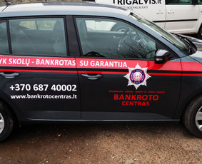 Reklama ant automobilio, Šviesdėžės, Lipdukų gamyba/šalinima / Trigalvis / Darbų pavyzdys ID 2020374
