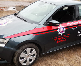 Reklama ant automobilio, Šviesdėžės, Lipdukų gamyba/šalinima / Trigalvis / Darbų pavyzdys ID 2020378