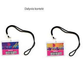 Maketavimo darbai. Dalyvio kortelė.