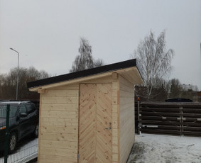 Siulom savo paslaugas terasu darymas rąstinių namų surinkima / Evaldas Vyšniauskas / Darbų pavyzdys ID 2022442