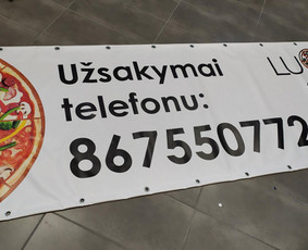 Gaminame lauko ir vidaus reklamą - Reklaminių tentų gamyba - 1 Reklaminių tentų gamyba - Gaminame lauko ir vidaus reklamą - 1