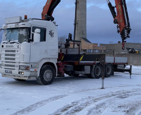 Fiskaro nuoma - Fiskaras krovinių pervežimas kranas manipuliatorius tralas - 4