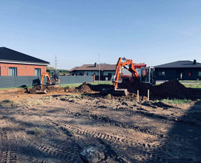 Sklypo lyginimas, formavimas - Cfa polių gręžimas atviro tipo polių gręžimas ekskavatorius - 2