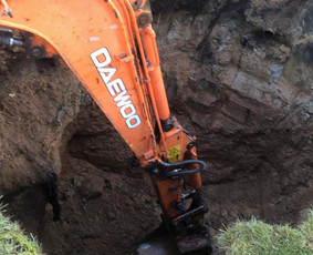 Drenažo įrengimas - Cfa polių gręžimas atviro tipo polių gręžimas ekskavatorius - 4