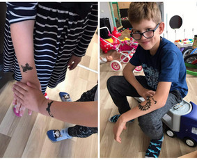 Laikinos tatuiruotės vaikams - Batutų nuoma Animatoriai Putų &scaron;ou - 1