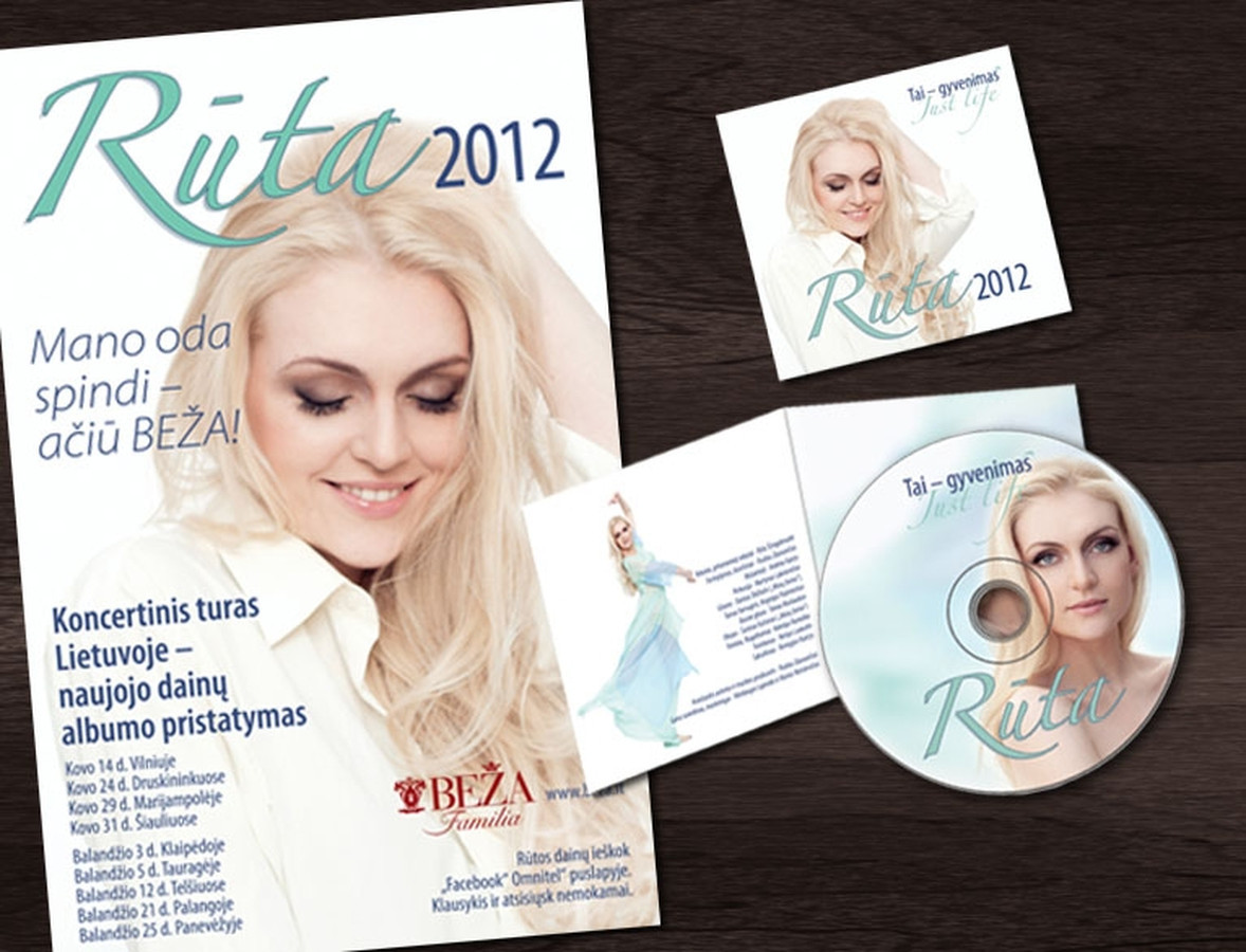 Dainininkė Rūta Ščiogolevaitė | Afiša ir CD  
Singer Rūta Ščiogolevaitė | Gig Poster and CD