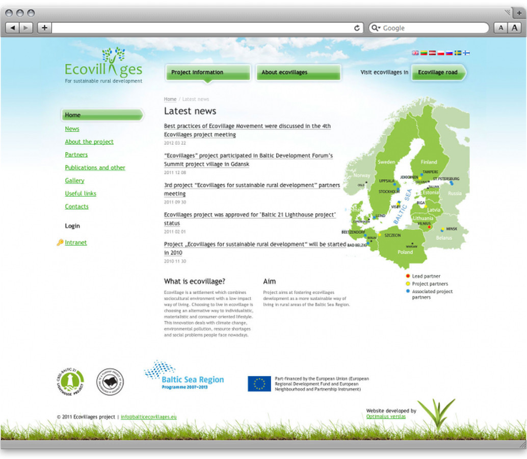 Europos sąjungos projektas "Baltic Ecovillages"