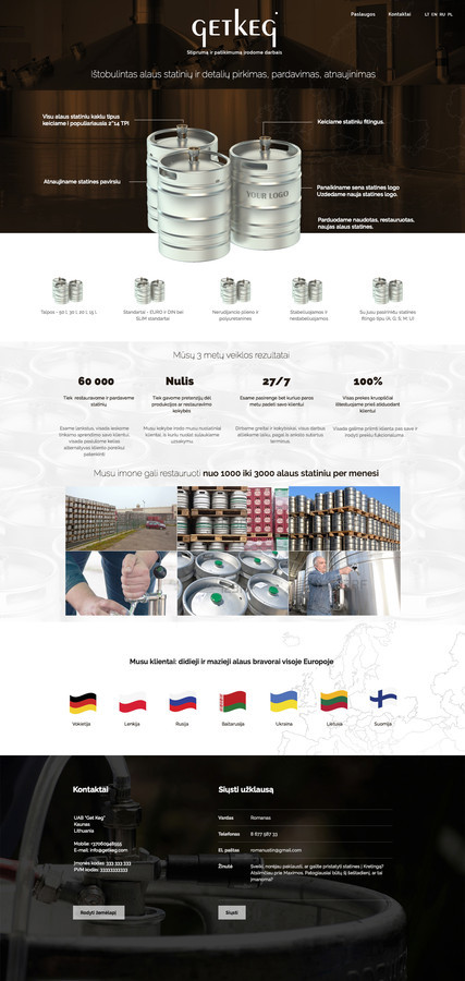 Alaus statinių restauravimas, pirkimas ir pardavimas visoje Europoje