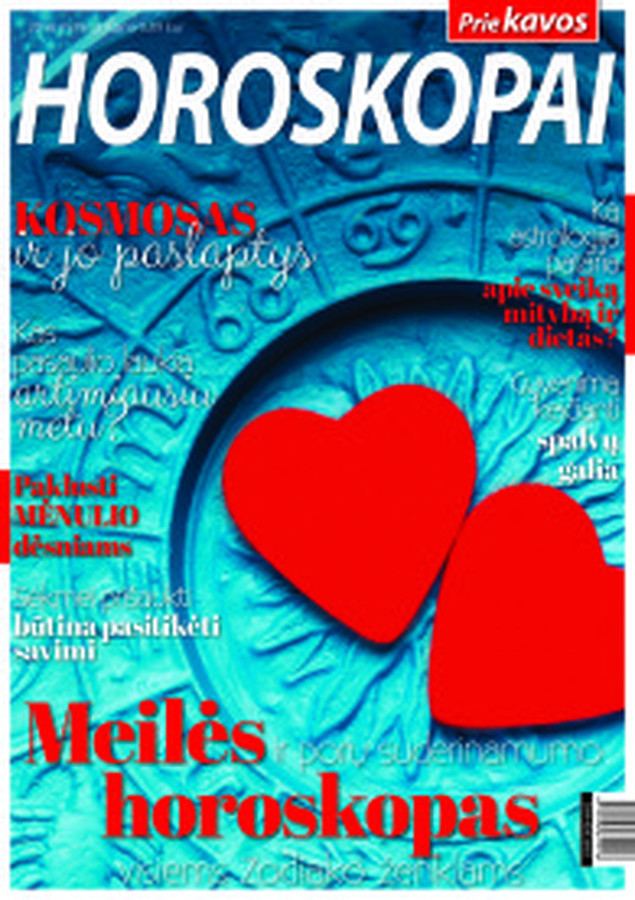 Birželio mėn. žurnalas prie kavos " HOROSKOPAI" :
"Meilės ir porų suderinamumo horoskopas 
visiems zodiako ženklams".
