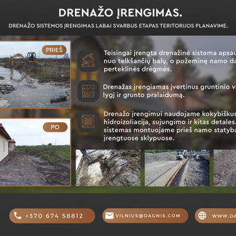 Drenažo įrengimas Klaipėdos rajonas Dagnis, UAB nuotrauka 3