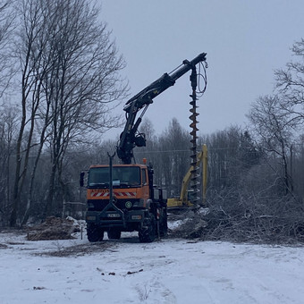 Gręžtiniai (poliniai) pamatai Klaipėda UAB Anrivis nuotrauka 1