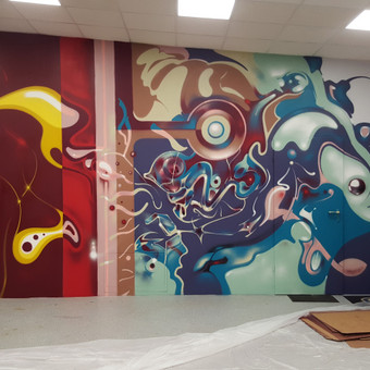 Grafiti piešimas Vilnius Frankie Nesbitt nuotrauka 3