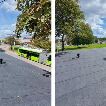 Įkainis prasideda nuo 6 eur/m2 (plokščio stogo hidroizoliacija vieno sluoksnio prilydoma danga). Vilnius UAB "RSD statyba" nuotrauka 4 Stogų dengimas Vilnius UAB "RSD statyba" nuotrauka 4