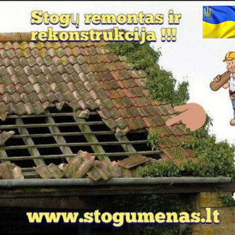 Kiauru stogu taisymas , broko taisymas Vilnius Dmitrijus nuotrauka 1 Stogų remontas Vilnius Dmitrijus nuotrauka 1