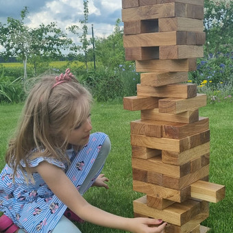Jenga -žaidimų nuoma Šiauliai Lauko žaidimų nuoma nuotrauka 3
