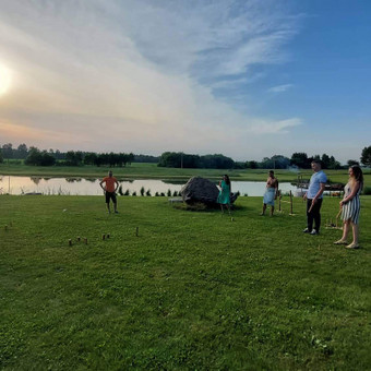 Medinis vikingų žaidimas (KUBB) Šiauliai Lauko žaidimų nuoma nuotrauka 9
