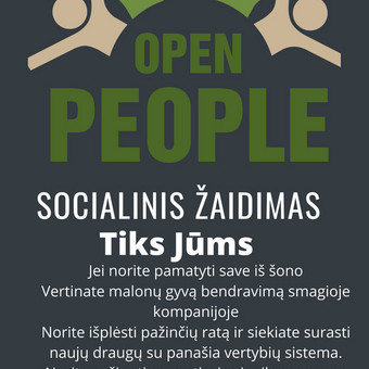 Open people socialinis komunikacinis žaidimas Vilnius Andžela  Kazlauskienė nuotrauka 2