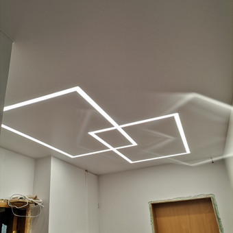 Led linijos įvairaus sudėtingumo, suteikia ypatingumo Jūsų erdvėms. Vilnius MB Lubų menas nuotrauka 6 Led linijos Vilnius MB Lubų menas nuotrauka 6