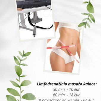 Limfodrenažinis masažas Varėnos rajonas Lazerio procedūros, masažai nuotrauka 2